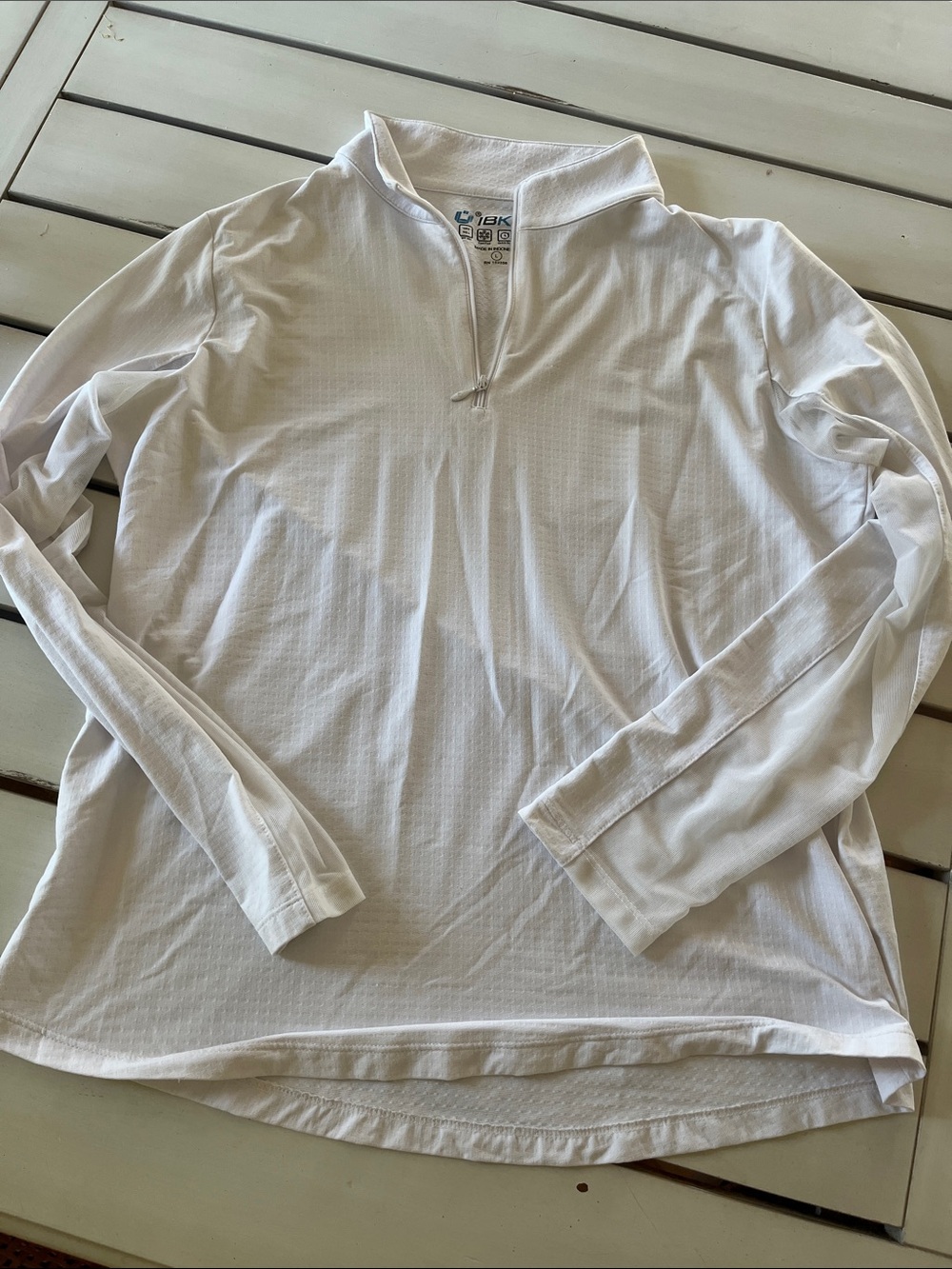 Ibkul White Long Sleeve Sz Large